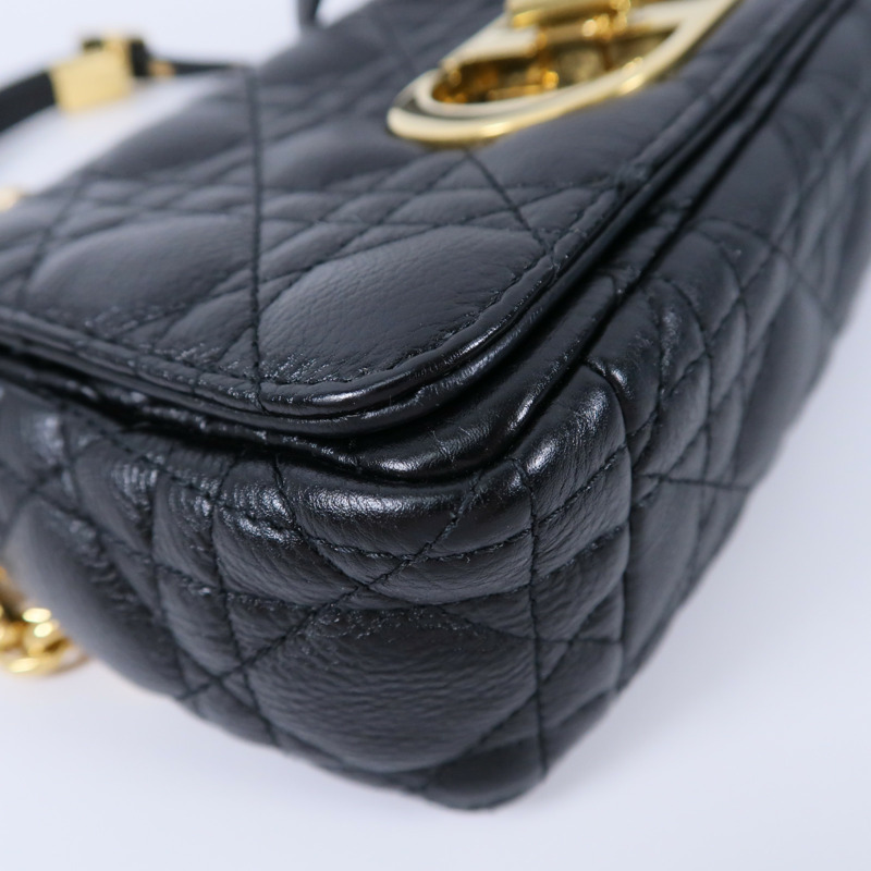 Dior 牛皮皮革Caro Small鏈帶肩背袋-13