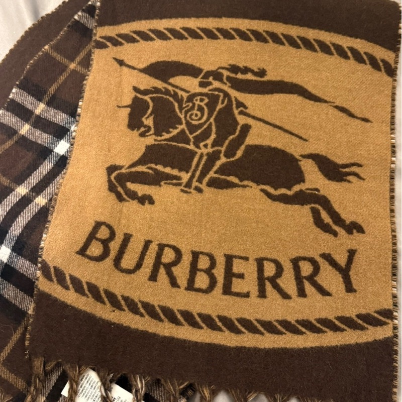 Burberry 雙面兩用騎士圍巾-4