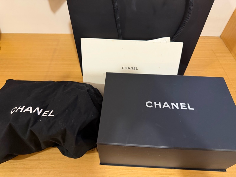 Chanel CF20大mini黑銀色羊皮-17