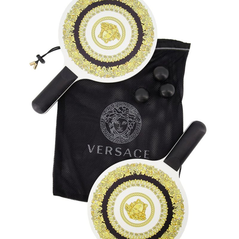 💎Han's house精品服飾💎VERSACE 凡賽斯 女神頭 頂級黑牌 巴洛克 乒乓球拍 現貨 原價9000-6