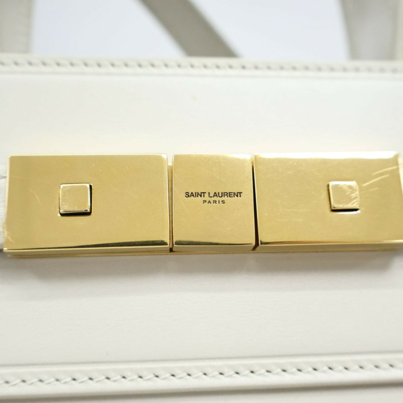 米白色 牛皮 Nano Manhattan 兩用包【SAINT LAURENT YSL 聖羅蘭 】 593741-12