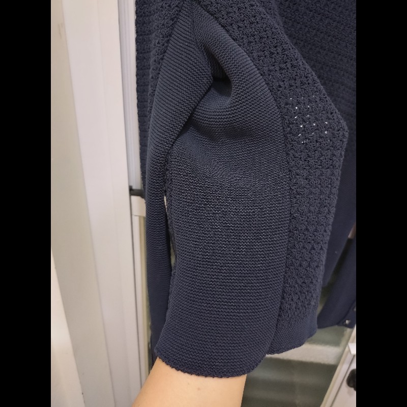 Chanel 深藍針織4口袋外套-17