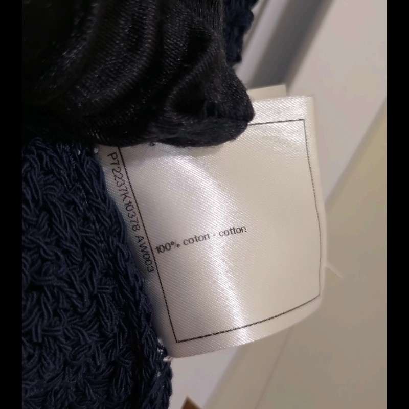 Chanel 深藍針織4口袋外套-23