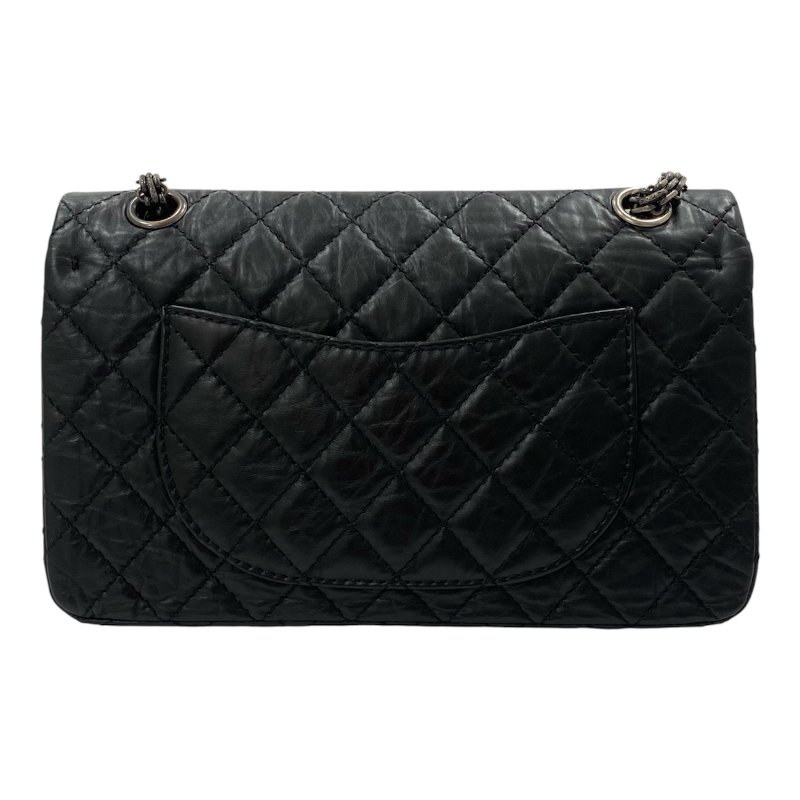 CHANEL 香奈兒 2.55 側背包 復古小牛皮 黑色 銀釦-1