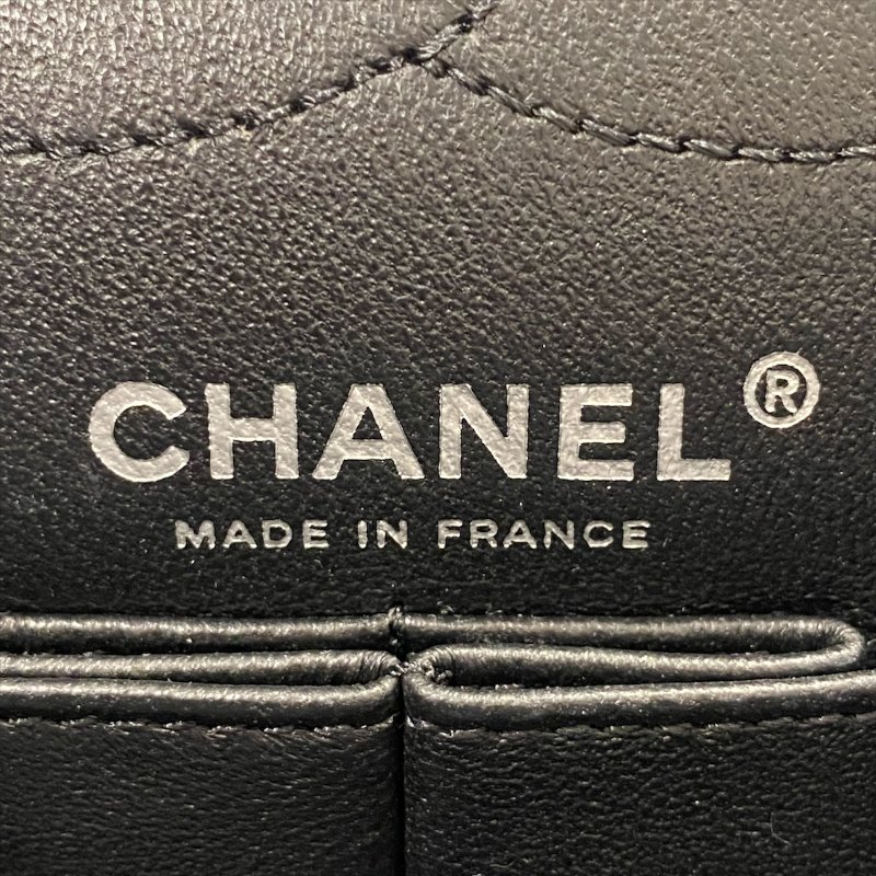 CHANEL 香奈兒 2.55 側背包 復古小牛皮 黑色 銀釦-16