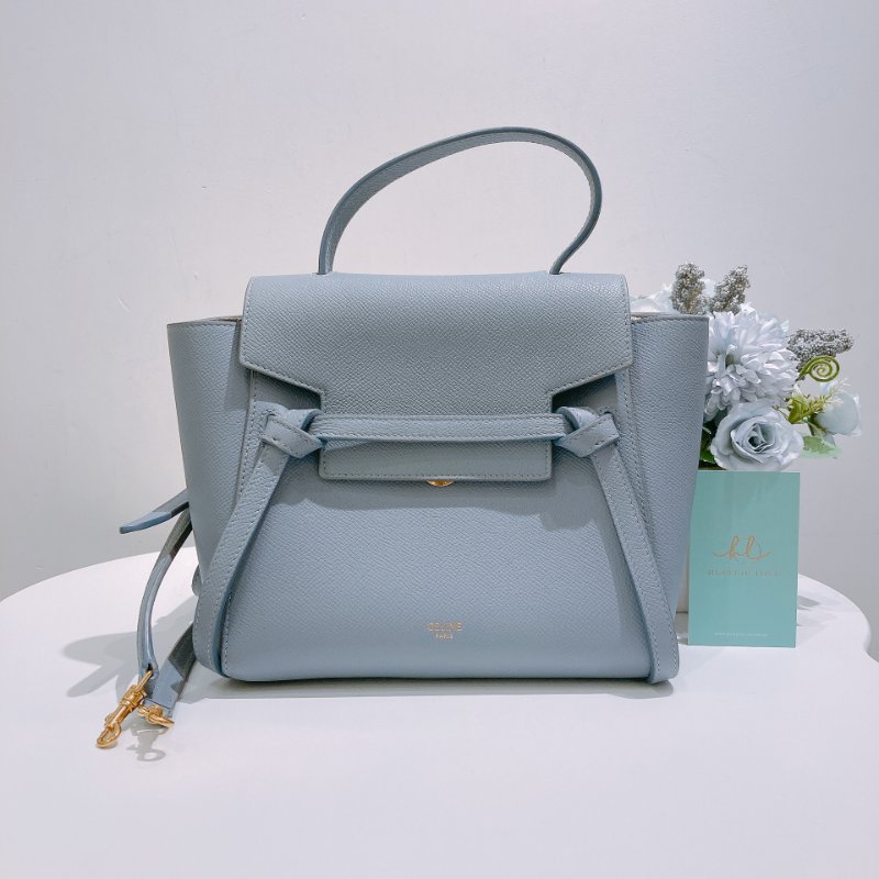 TW4838	Celine 思琳小迷你鯰魚翻蓋式包包 Nano Belt Bag Blue-0