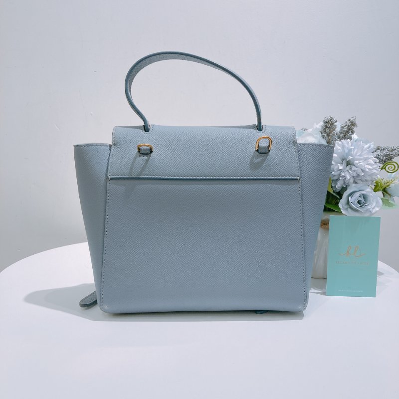 TW4838	Celine 思琳小迷你鯰魚翻蓋式包包 Nano Belt Bag Blue-1