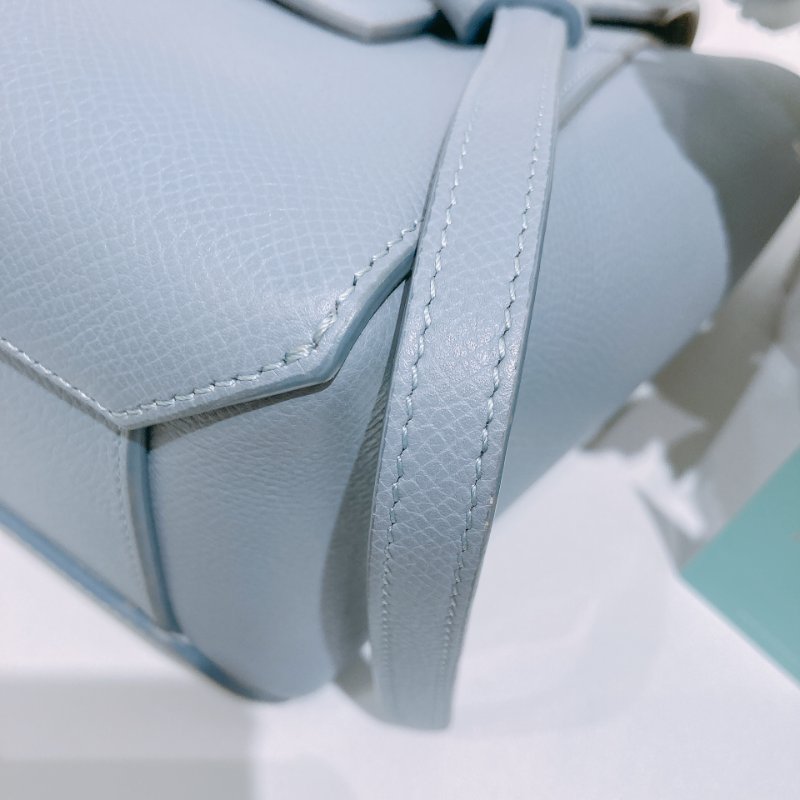 TW4838	Celine 思琳小迷你鯰魚翻蓋式包包 Nano Belt Bag Blue-6