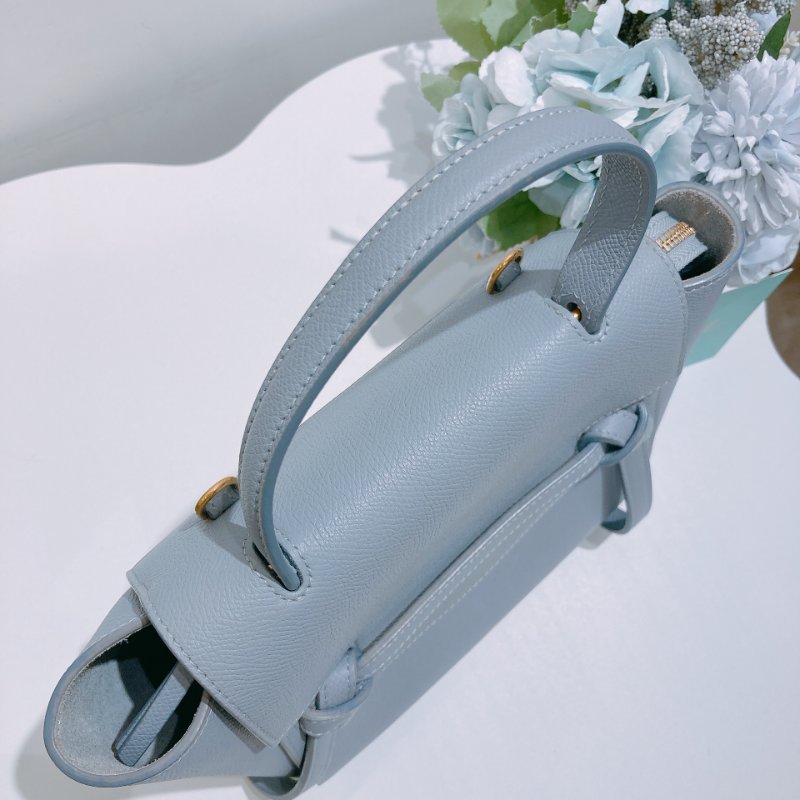 TW4838	Celine 思琳小迷你鯰魚翻蓋式包包 Nano Belt Bag Blue-11