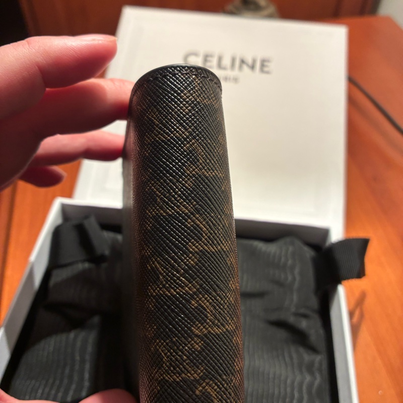 全新CELINE 老花短夾 男款-2
