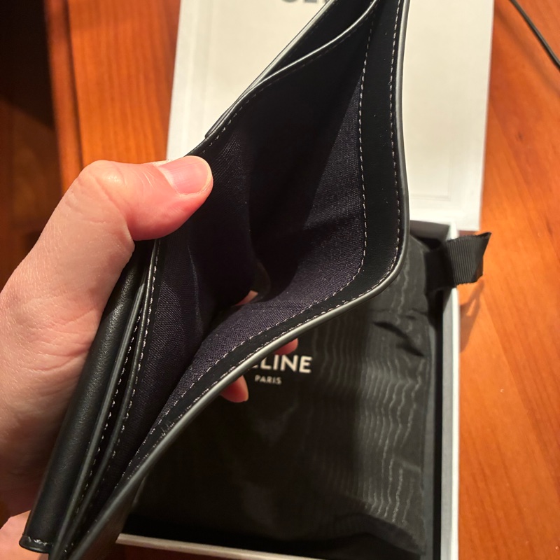 全新CELINE 老花短夾 男款-6