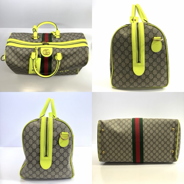 GG GUCCI DUFFLE 螢光黃旅行包 793207-3