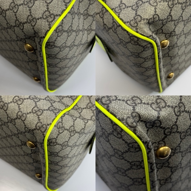 GG GUCCI DUFFLE 螢光黃旅行包 793207-4