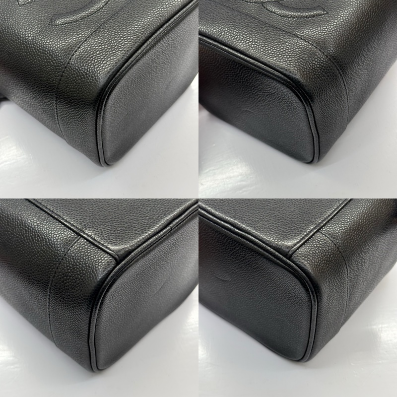 CHANEL 香奈兒 黑色荔枝紋牛皮手提包 VANITY TOP HANDLE-4