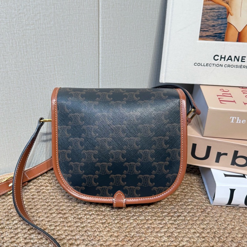 Celine 賽琳 Folco 老花凱旋門馬鞍 中號  18.5*8*17cm🧡-1