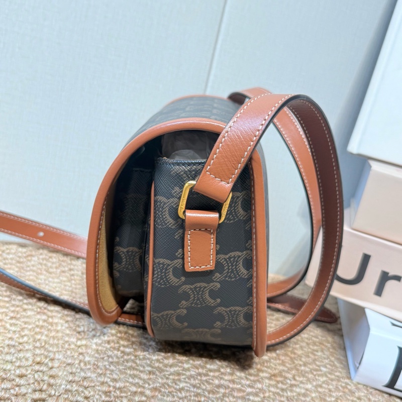 Celine 賽琳 Folco 老花凱旋門馬鞍 中號  18.5*8*17cm🧡-2