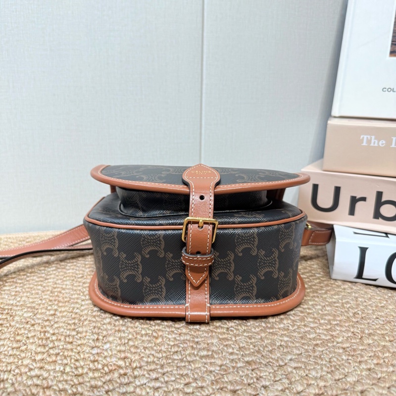 Celine 賽琳 Folco 老花凱旋門馬鞍 中號  18.5*8*17cm🧡-4