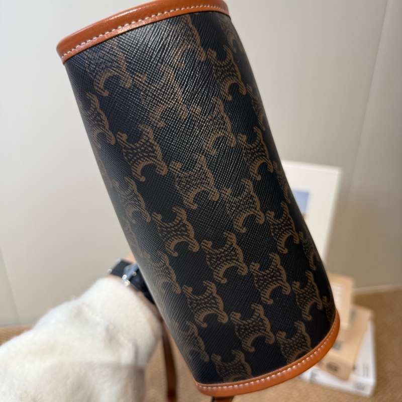 Celine 賽琳 Folco 老花凱旋門馬鞍 中號  18.5*8*17cm🧡-5