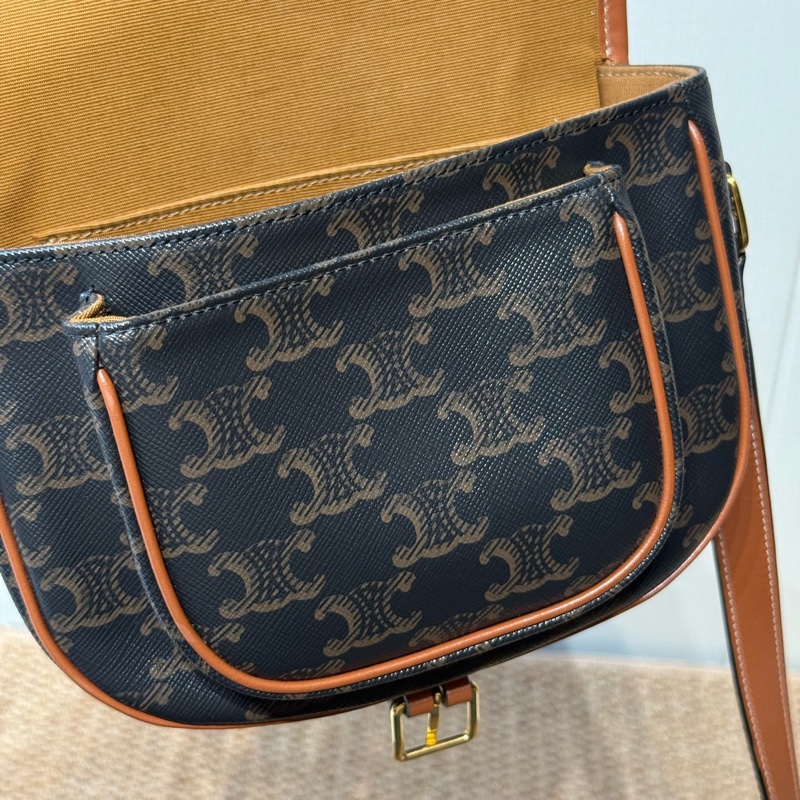 Celine 賽琳 Folco 老花凱旋門馬鞍 中號  18.5*8*17cm🧡-18