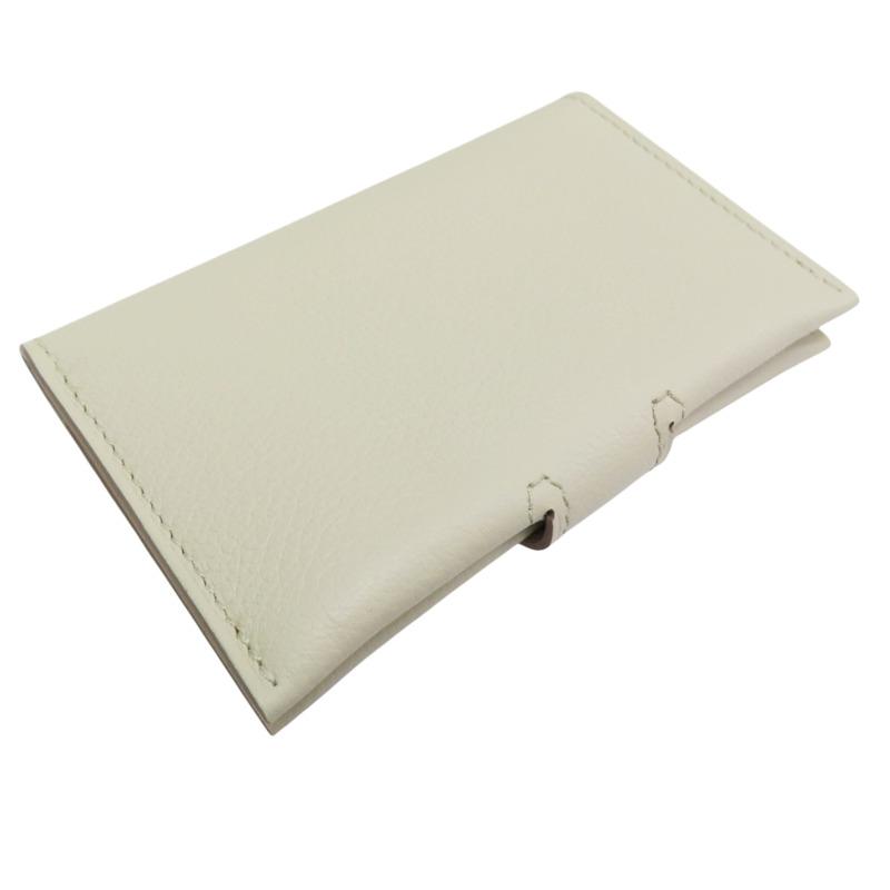 米白色 Evercolor牛皮 R.M.S 名片夾 W刻【HERMES 愛馬仕】 H088006CK-3