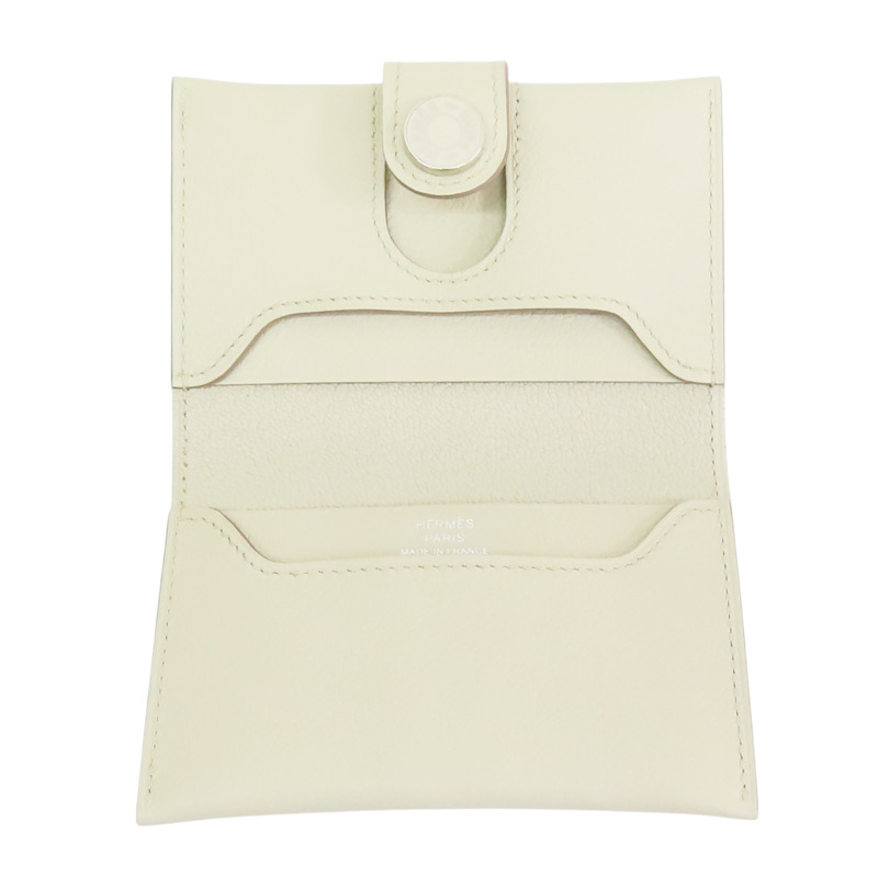 米白色 Evercolor牛皮 R.M.S 名片夾 W刻【HERMES 愛馬仕】 H088006CK-4