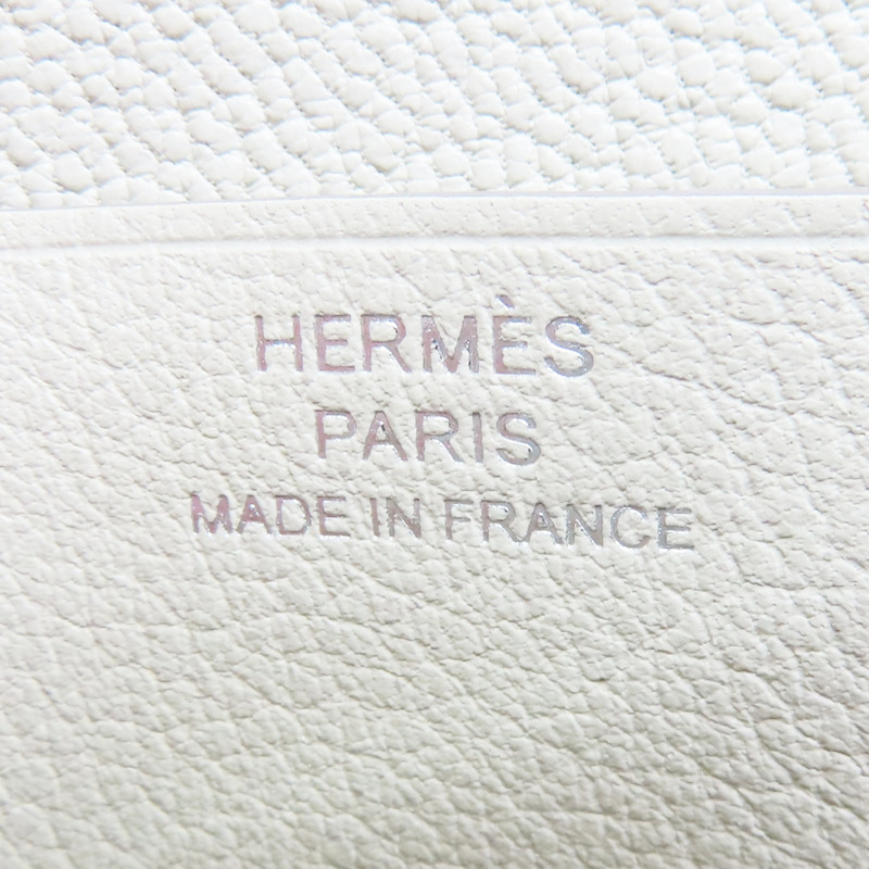米白色 Evercolor牛皮 R.M.S 名片夾 W刻【HERMES 愛馬仕】 H088006CK-7