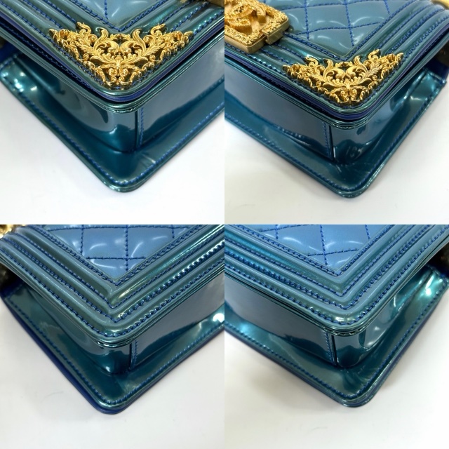 BOY PATENT 漆皮 Mini 15CM 鏈帶肩背包 NO.17(附保卡／全球限量100只）A67550-4
