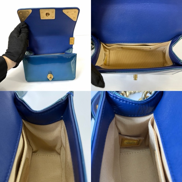BOY PATENT 漆皮 Mini 15CM 鏈帶肩背包 NO.17(附保卡／全球限量100只）A67550-5