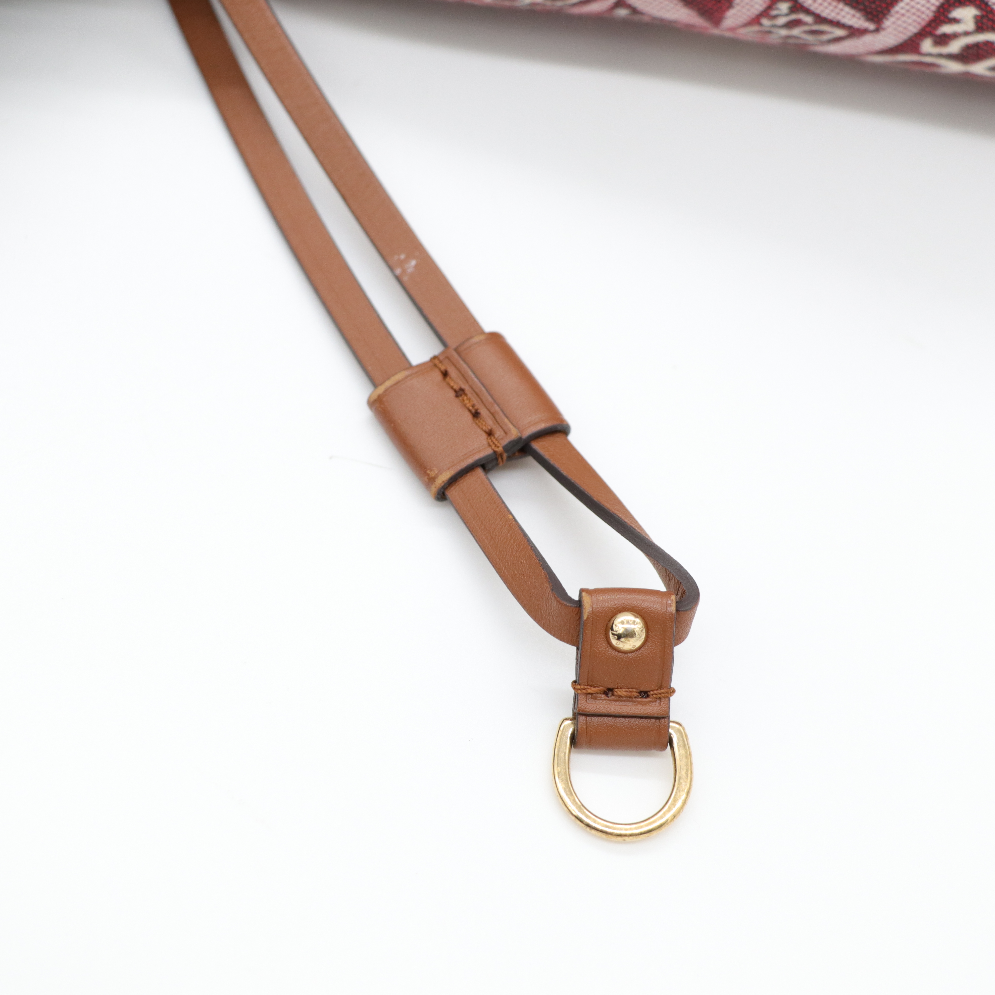 Louis Vuitton 路易威登 Neverfull MM 紅色 織物 單肩包 購物袋-17