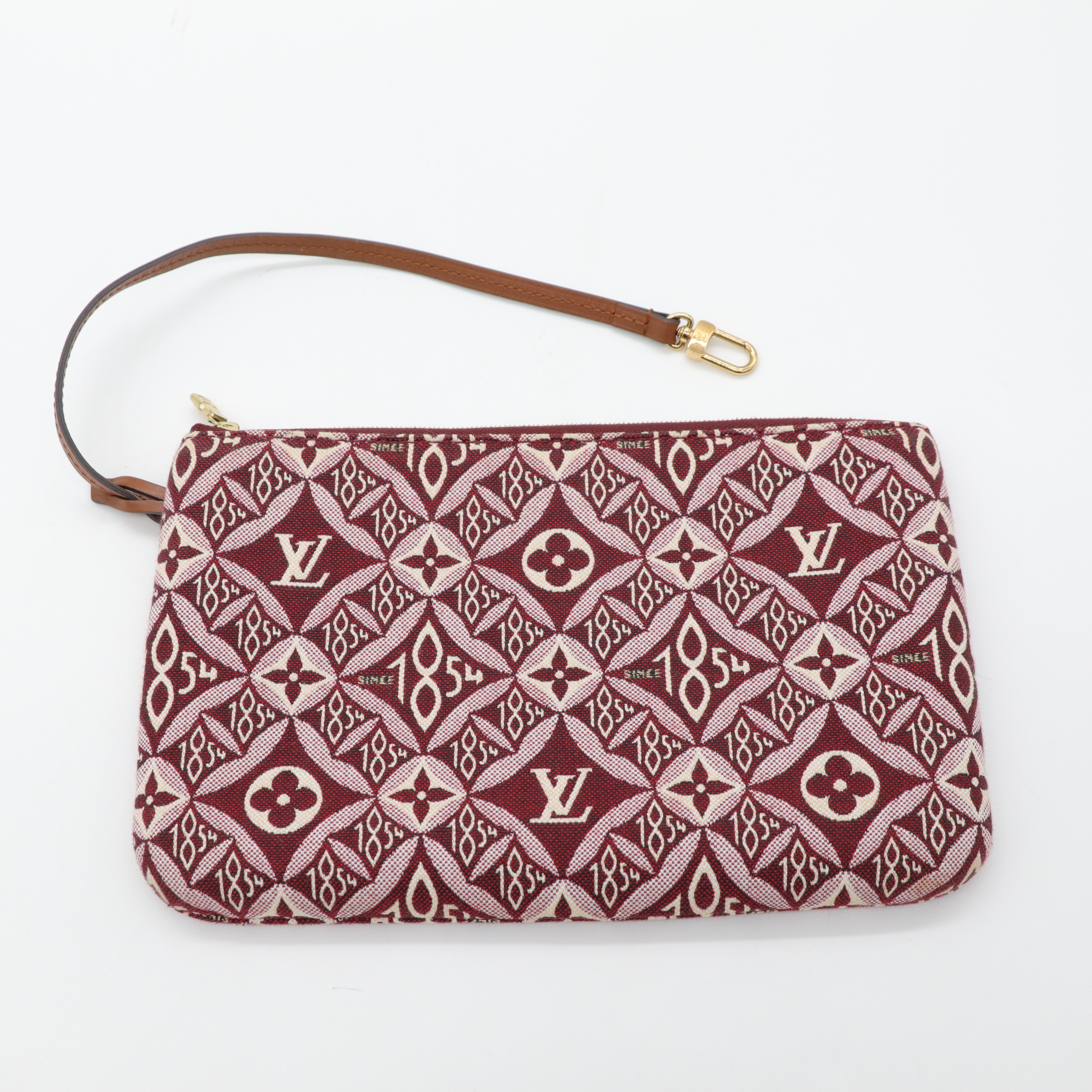 Louis Vuitton 路易威登 Neverfull MM 紅色 織物 單肩包 購物袋-18
