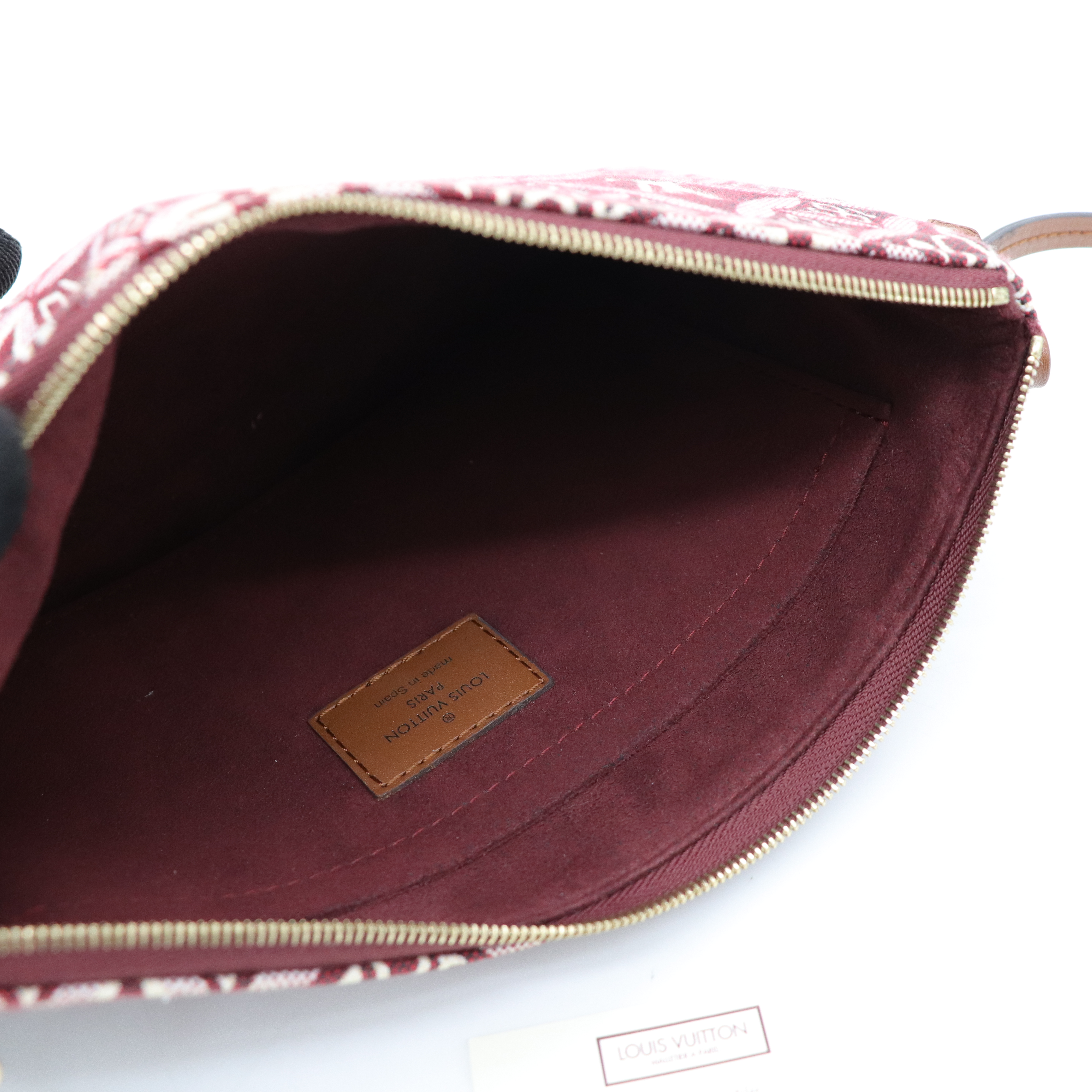 Louis Vuitton 路易威登 Neverfull MM 紅色 織物 單肩包 購物袋-20