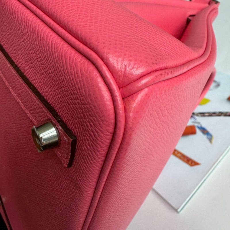 💫仙女的顏色 HERMES 粉色銀釦birkin30-9
