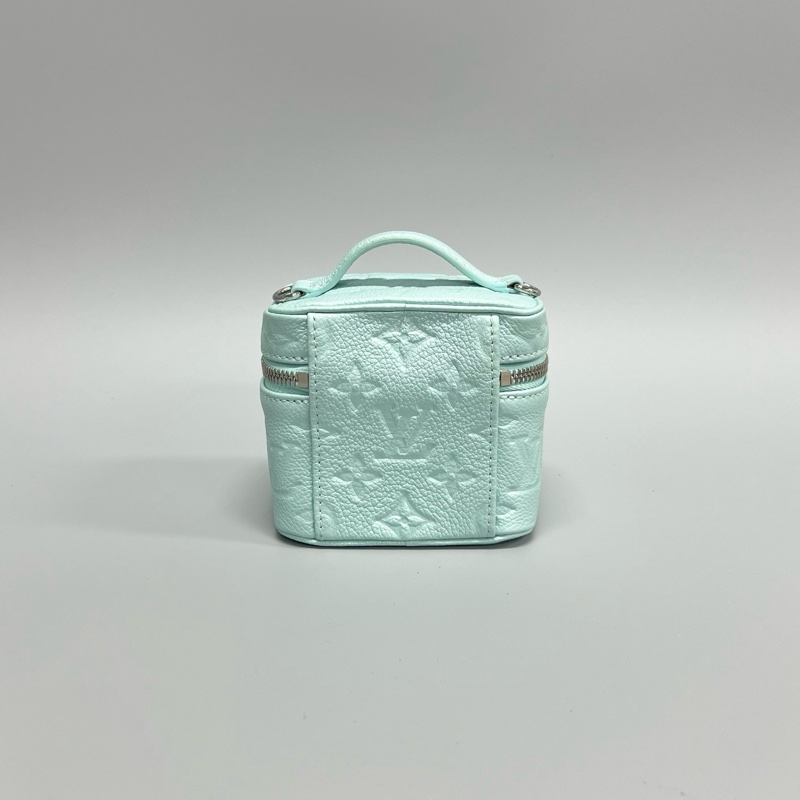 LV/路易威登 薄荷色全皮壓花micro vanity mini化妝盒子包 斜背包 正品❤️-1