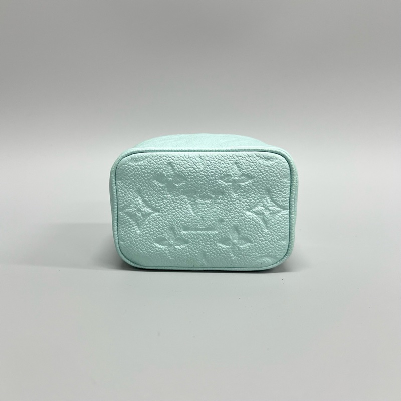 LV/路易威登 薄荷色全皮壓花micro vanity mini化妝盒子包 斜背包 正品❤️-2
