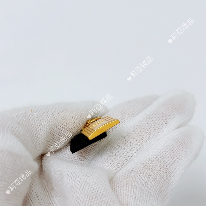 莉亞精品♡ Hermes 鎖頭皮革項鍊 #z刻 二手美品-6