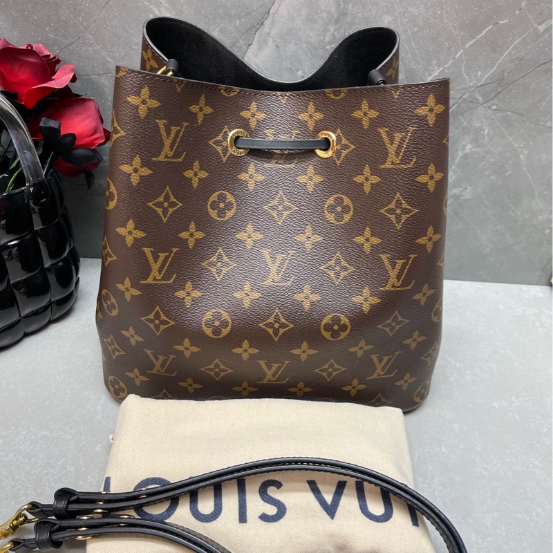 LV /路易威登   老花黑水桶  98新-1