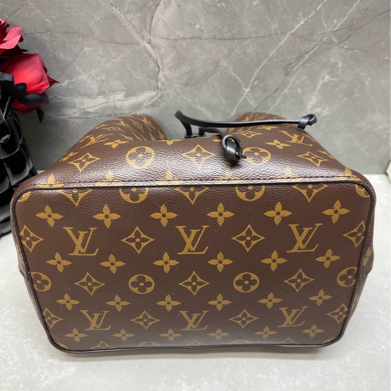 LV /路易威登   老花黑水桶  98新-4