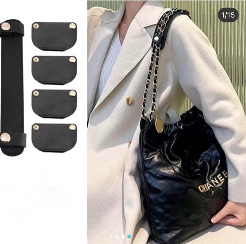 💯正品Chanel 22bag黑銀 小號 芯片款 垃圾袋包 香奈兒正品 🉑送禮狀態 原購買價22萬-10
