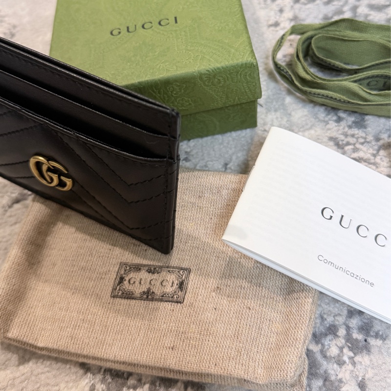 台灣專櫃✨Gucci  GG Marmont系列卡片夾 男女皆適用 送禮自用兩相宜-6