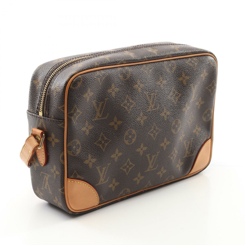 棕色 原花帆布 Trocadero 27 肩背包【LOUIS VUITTON LV 路易威登】 M51274-1
