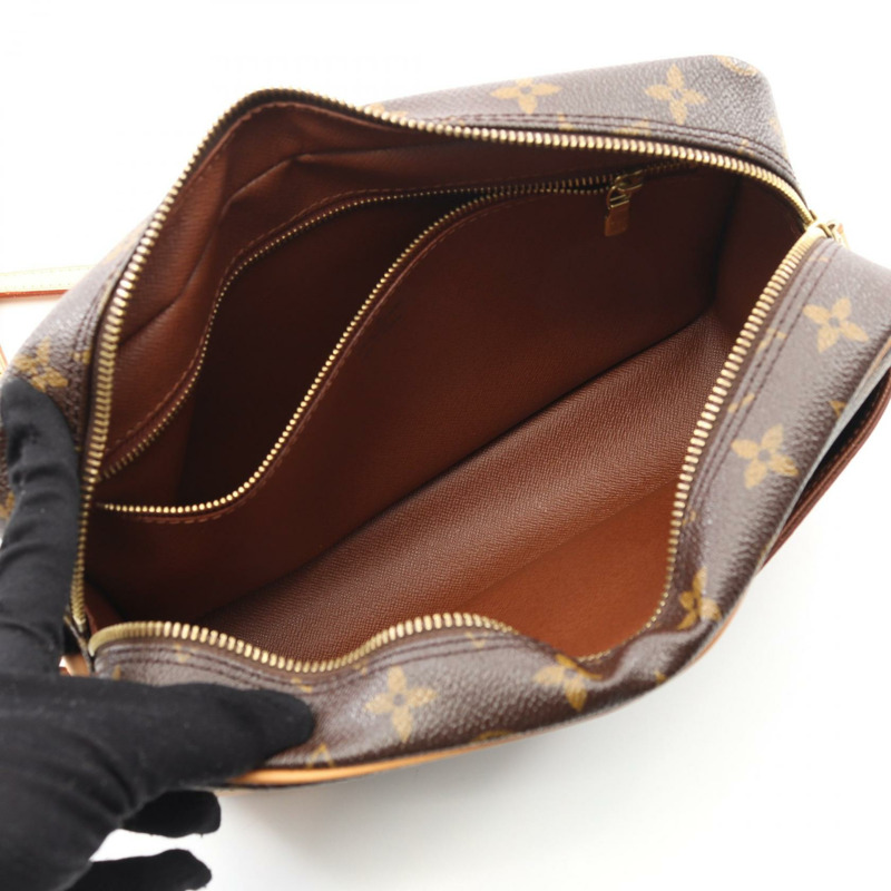 棕色 原花帆布 Trocadero 27 肩背包【LOUIS VUITTON LV 路易威登】 M51274-2