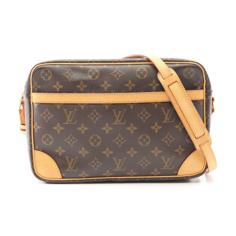 棕色 原花 帆布 Trocadero 30 肩背包【LOUIS VUITTON LV 路易威登】 M51272