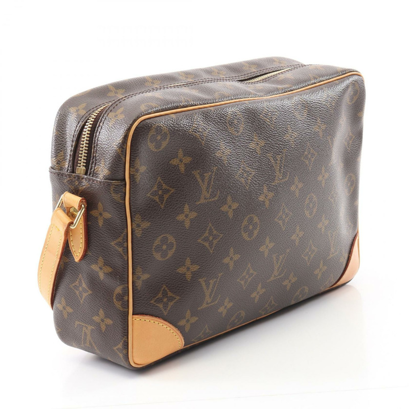 棕色 原花 帆布 Trocadero 30 肩背包【LOUIS VUITTON LV 路易威登】 M51272-1