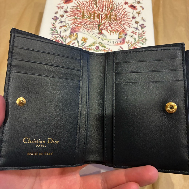 DIOR Oblique 緹花 30 Montaigne Dahlia 錢包-4