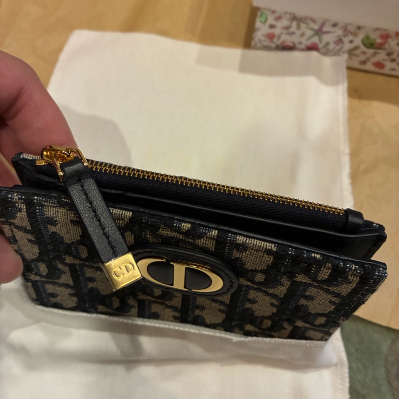 DIOR Oblique 緹花 30 Montaigne Dahlia 錢包-7