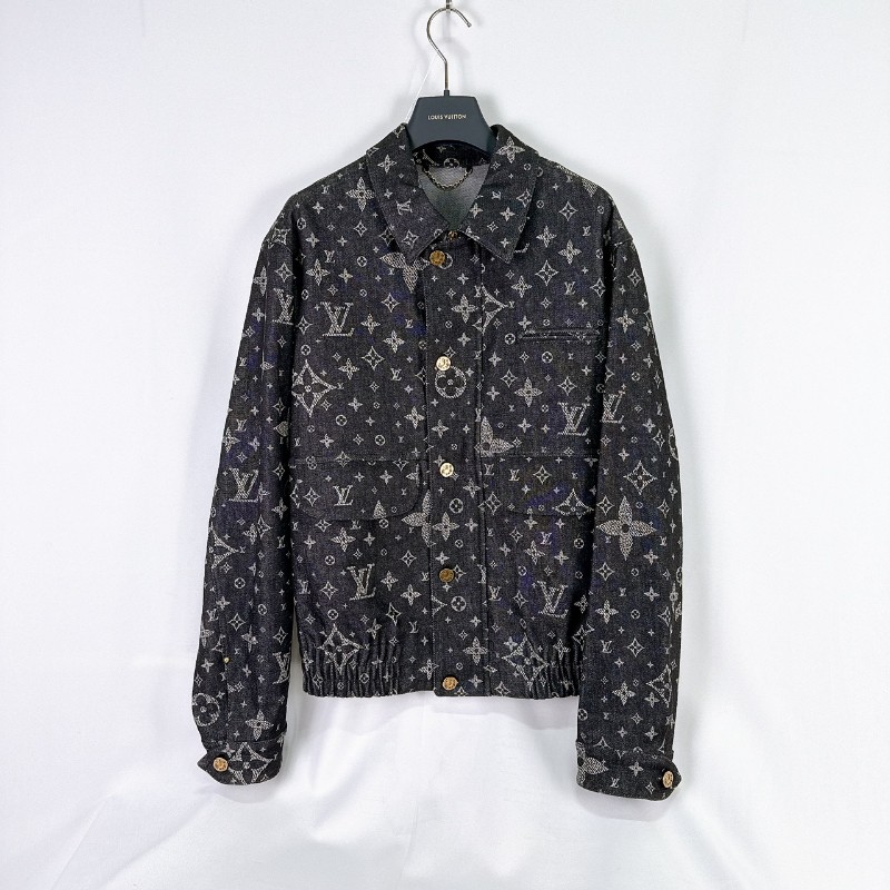 莉亞精品♡LV 滿天星牛仔外套 尺碼50 二手美品-0