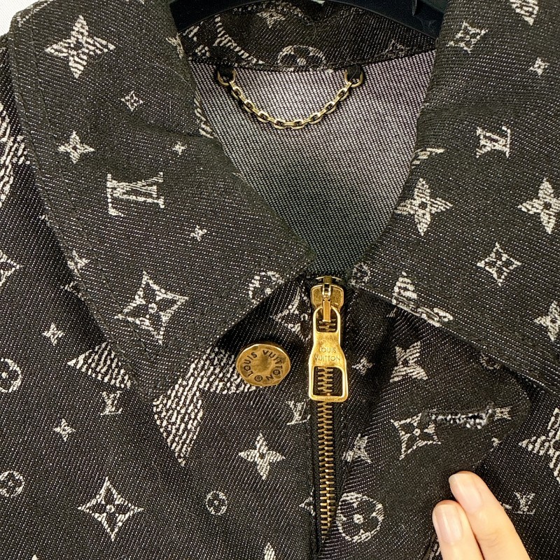 莉亞精品♡LV 滿天星牛仔外套 尺碼50 二手美品-3