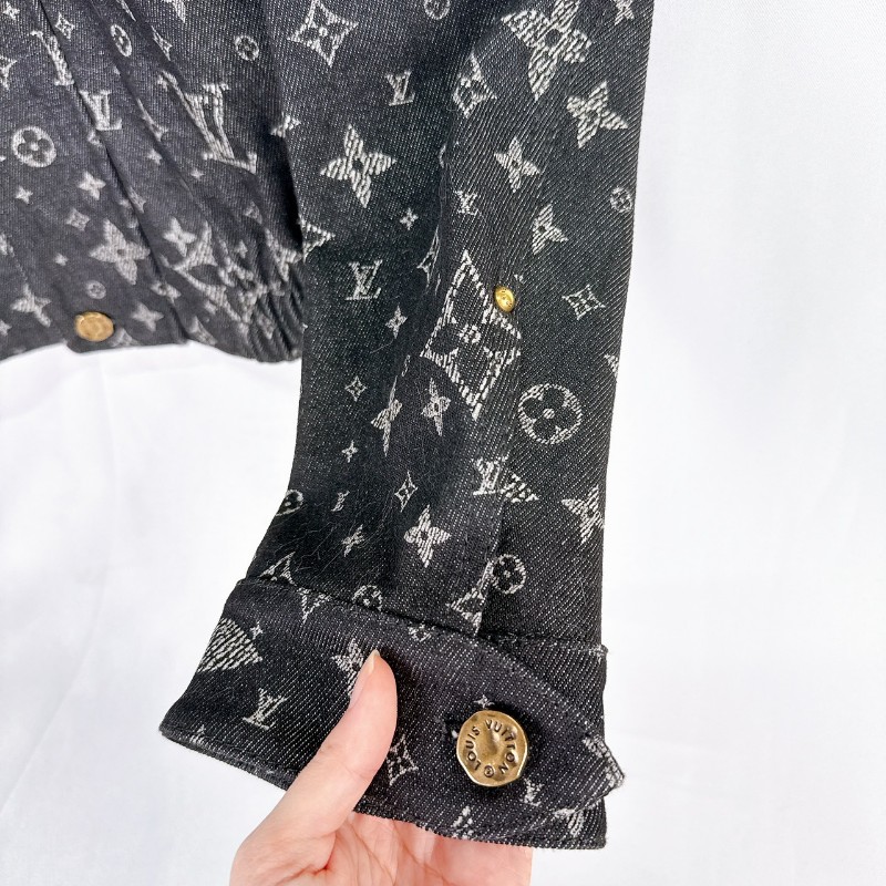 莉亞精品♡LV 滿天星牛仔外套 尺碼50 二手美品-6