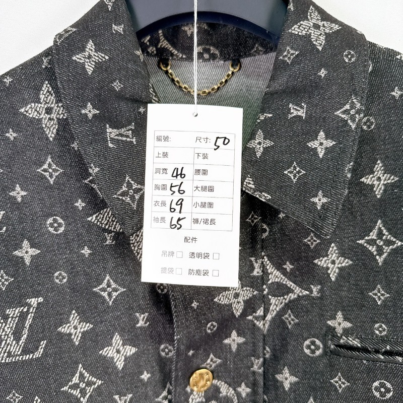 莉亞精品♡LV 滿天星牛仔外套 尺碼50 二手美品-8