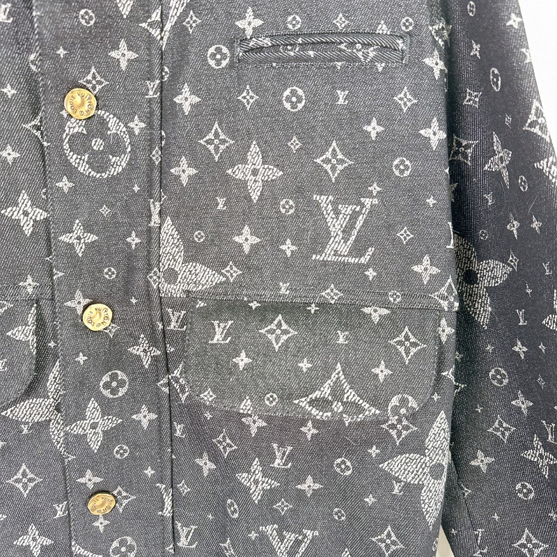 莉亞精品♡LV 滿天星牛仔外套 尺碼50 二手美品-14